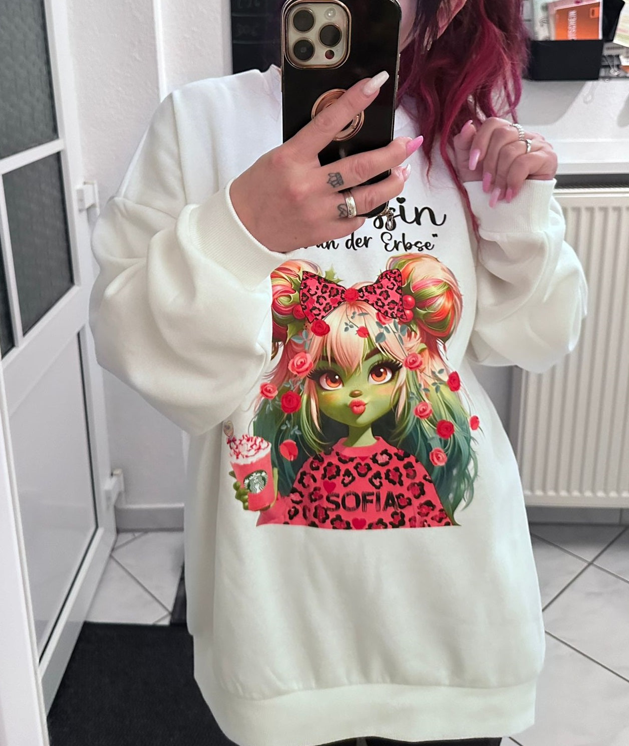 Hoodie Prinzessin "Einen an der Erbse"