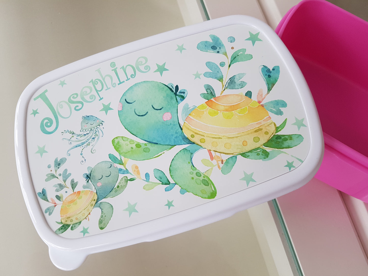 Schildkröte Brotdose mit Name