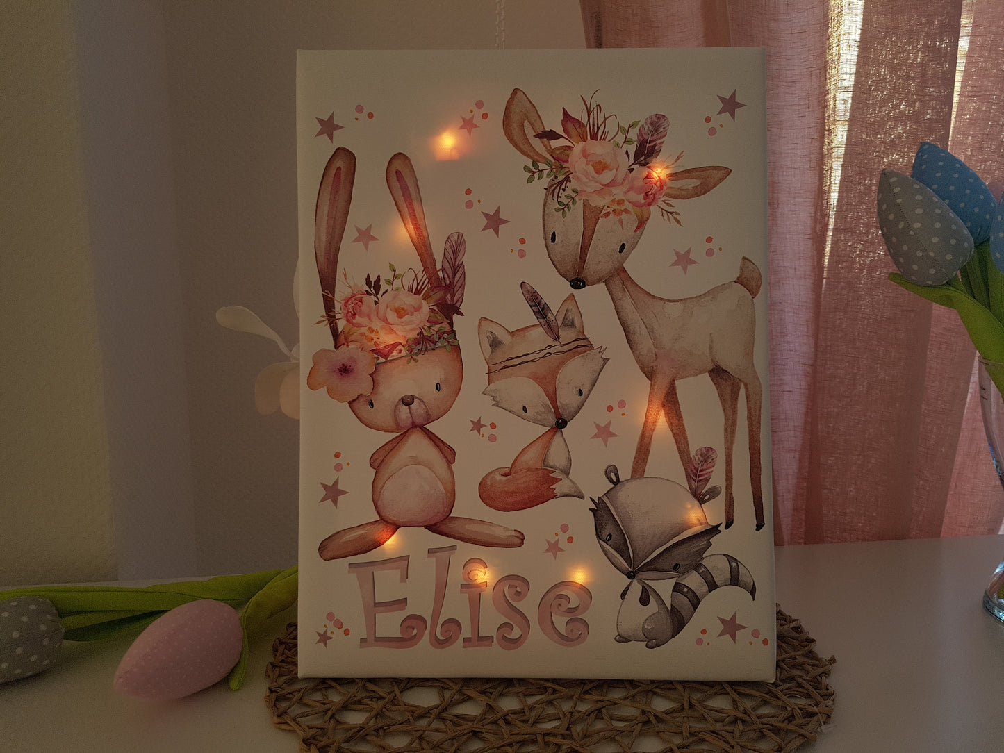 Schlummerlicht Waldtiere Boho