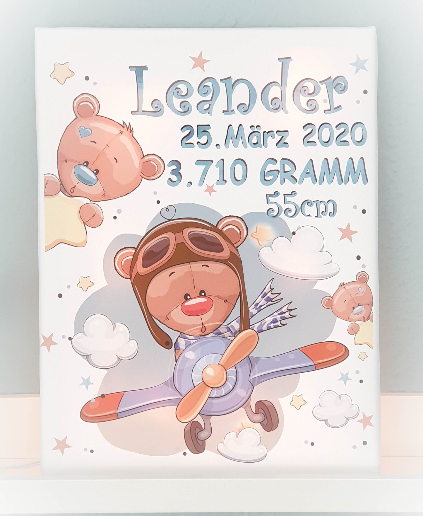 Schlummerlicht Teddy Flugzeug