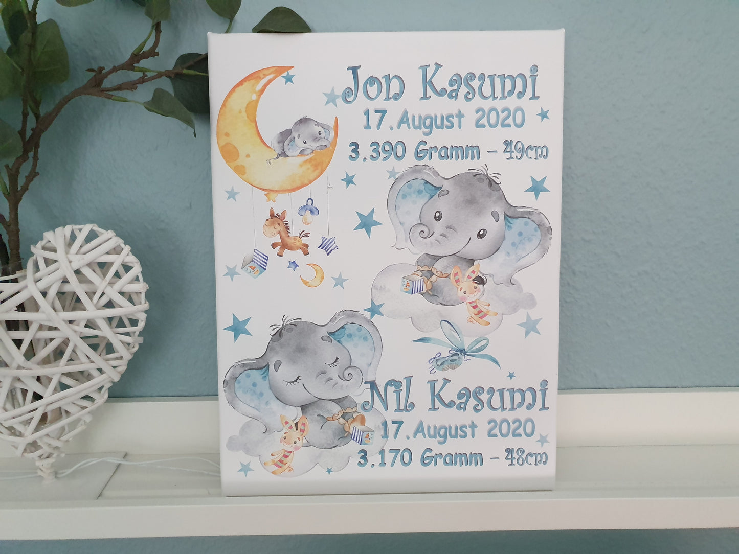 Schlummerlicht Elefant Zwillinge