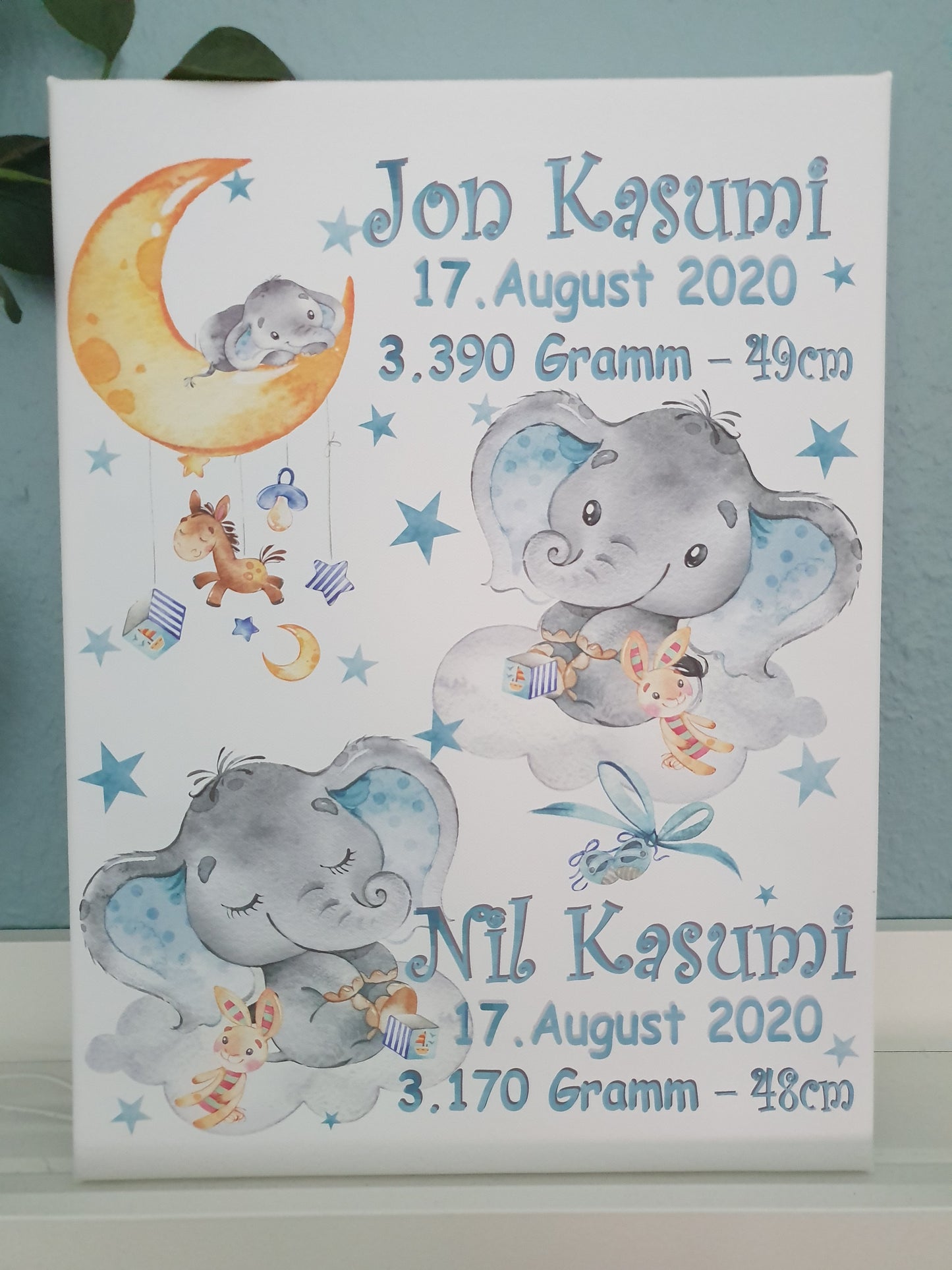 Schlummerlicht Elefant Zwillinge