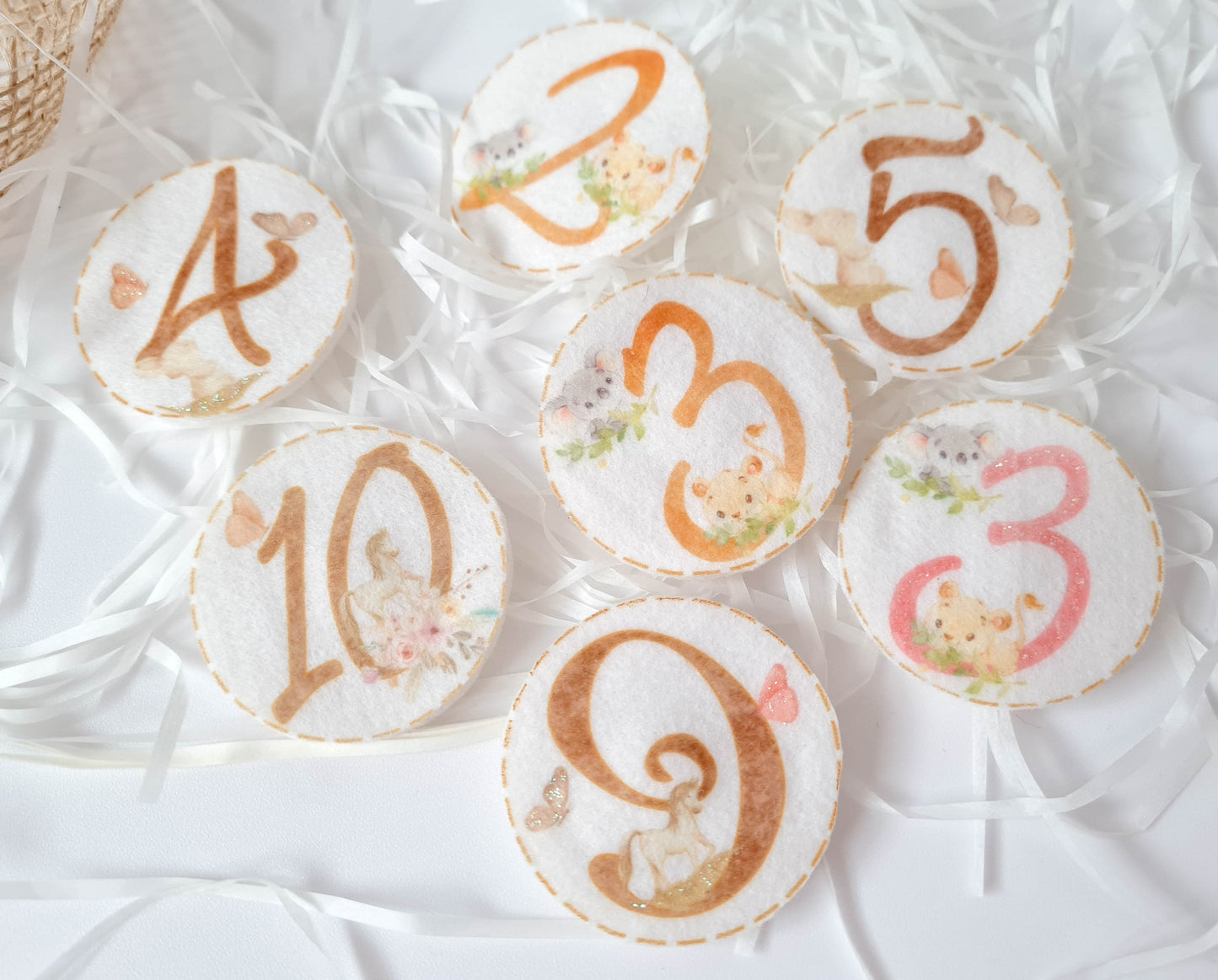 Geburtstagskrone Reh - Waldtiere Junge Mädchen Name & Zahlen