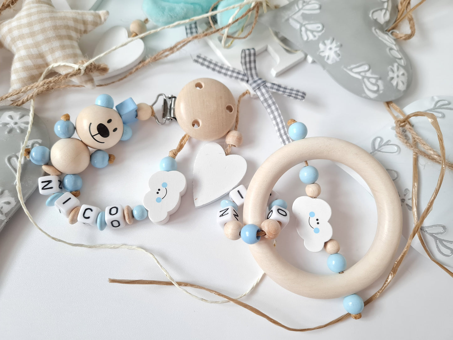 Windeltorte XXL Junge Kuscheltier Hase Hoppi