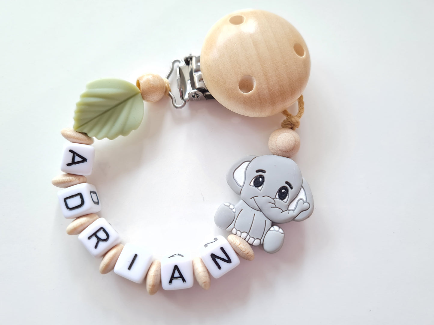 Schnullerkette Elefant