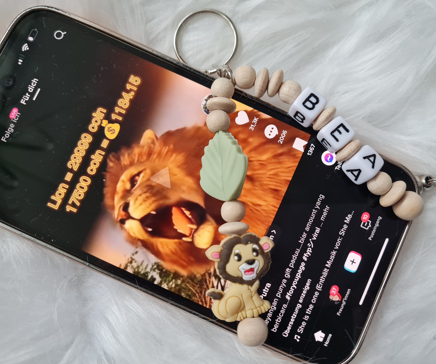 Schlüsselanhänger Löwe