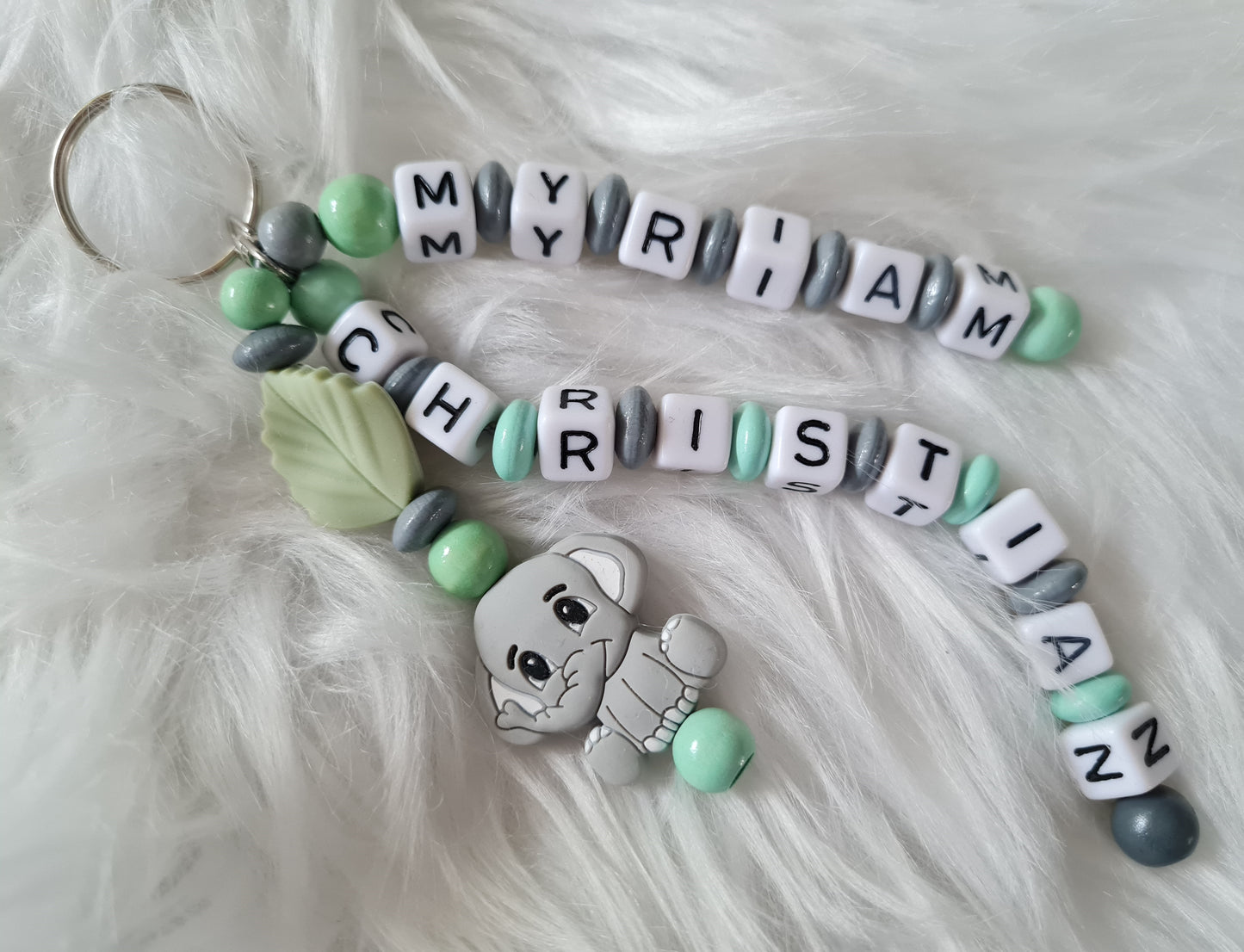 Schlüsselanhänger mit Namen & Datum