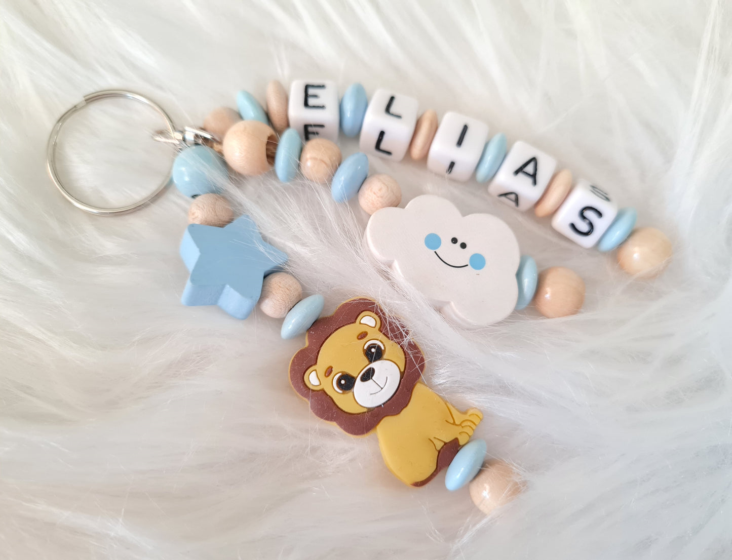 Schlüsselanhänger mit Namen & Datum