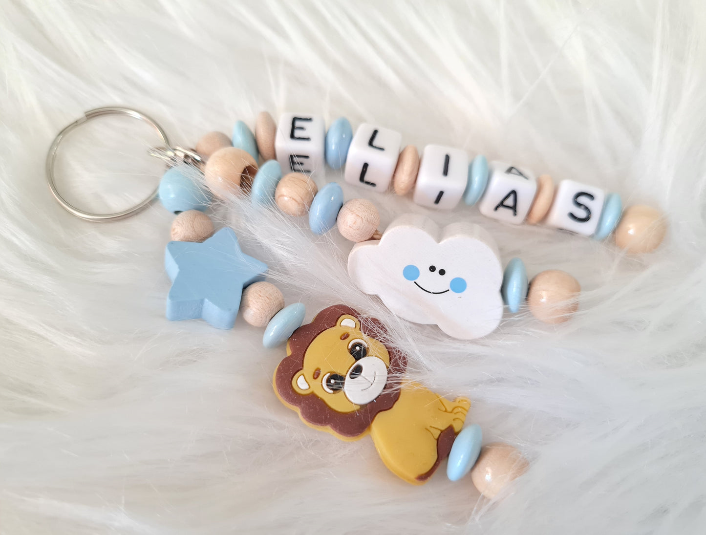 Schlüsselanhänger mit Namen & Datum