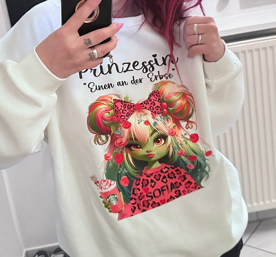 Hoodie Prinzessin "Einen an der Erbse"