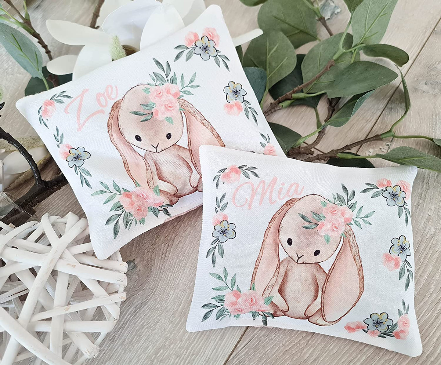 Windeltorte Zwillinge Mädchen Kuscheltier Hase Hoppi