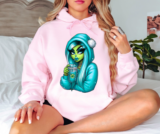 Hoodie Grinch Blue