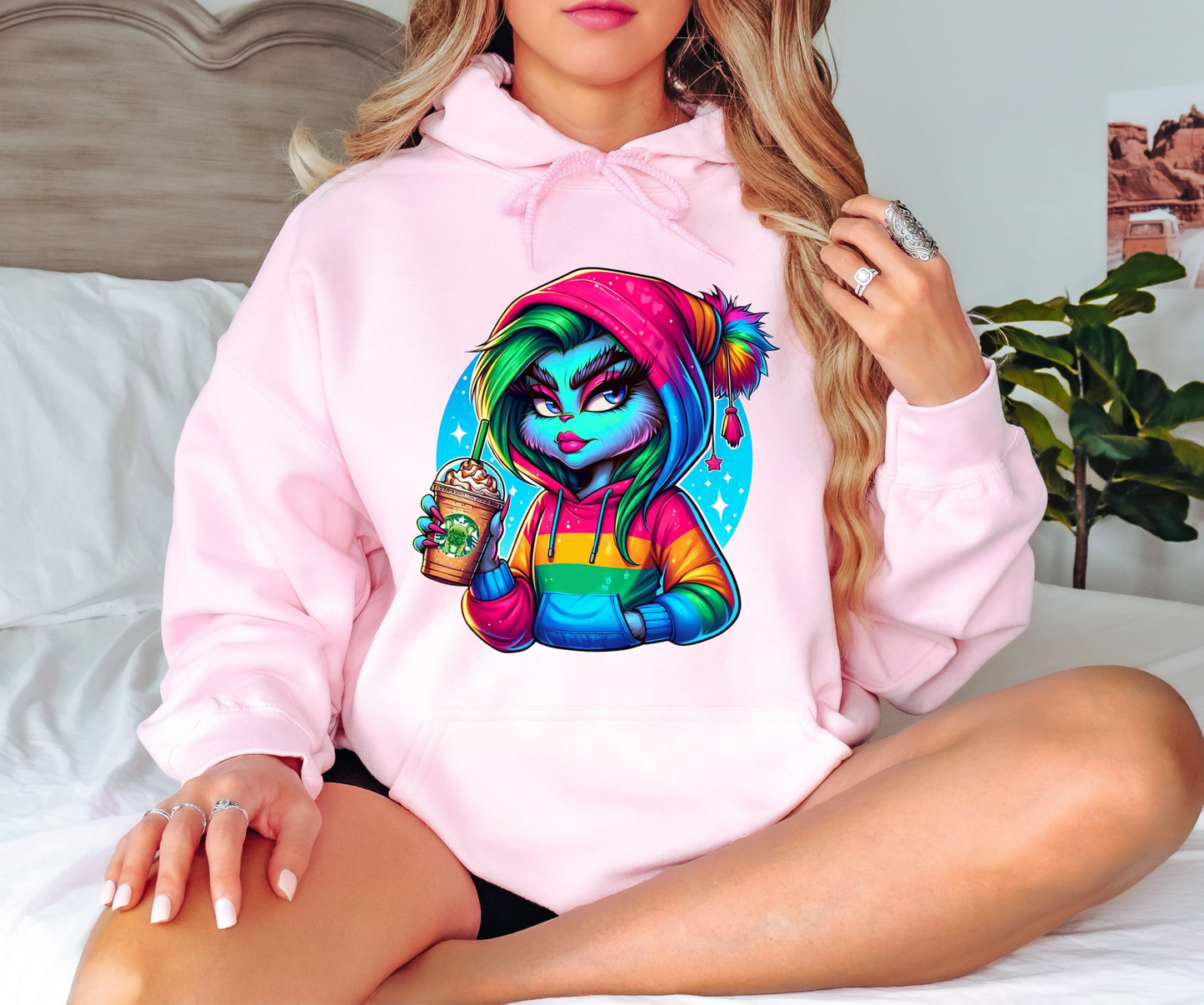 Hoodie Grinch Colour