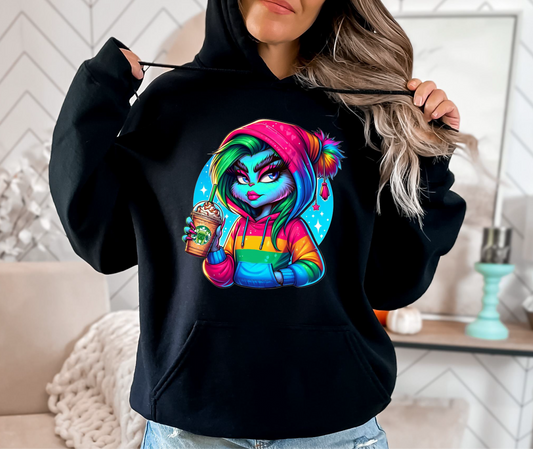 Hoodie Grinch Colour