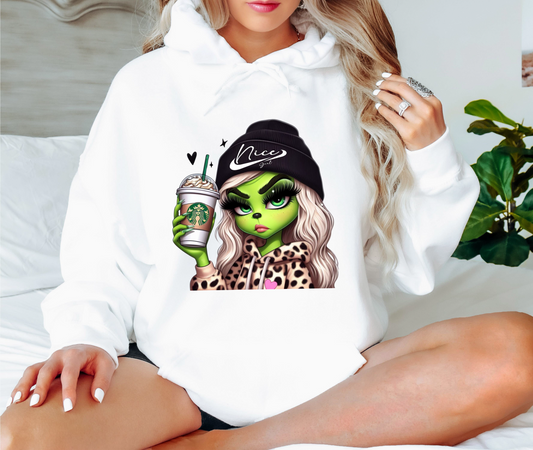 Hoodie Grinch Nice Girl