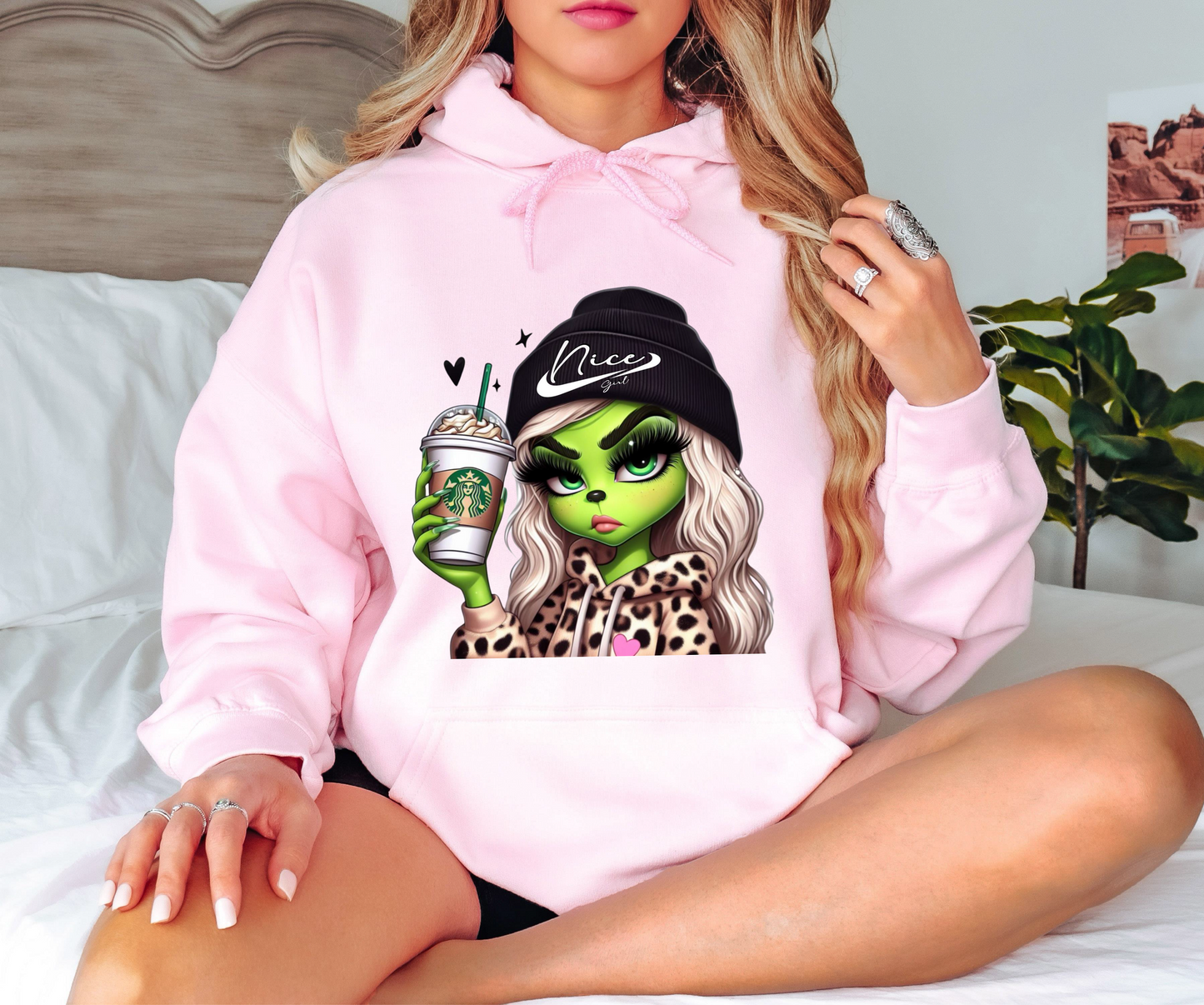 Hoodie Grinch Nice Girl