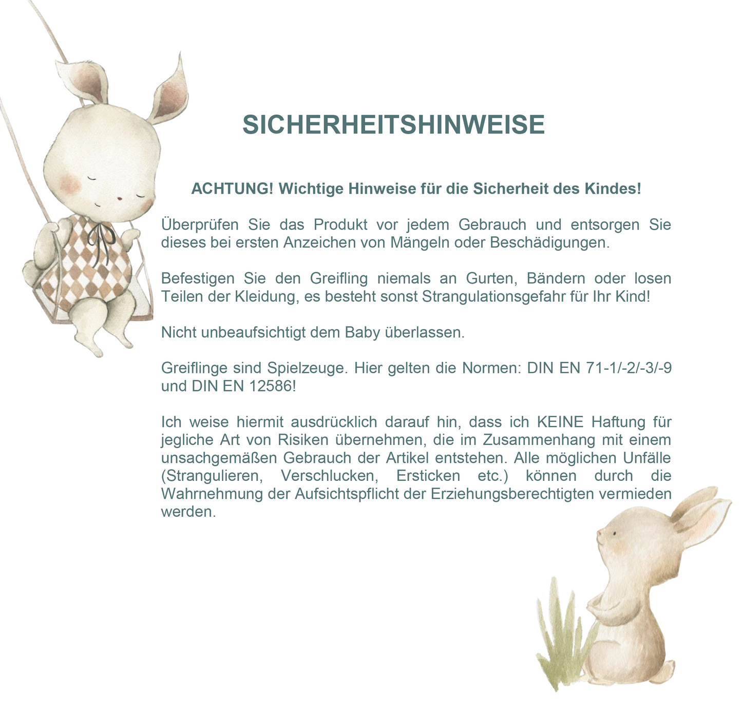 Baby Greifling Rassel Elefant