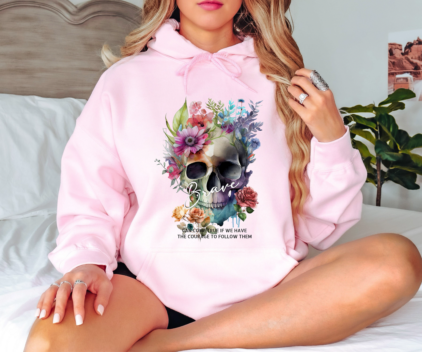 Hoodie Skull Brave