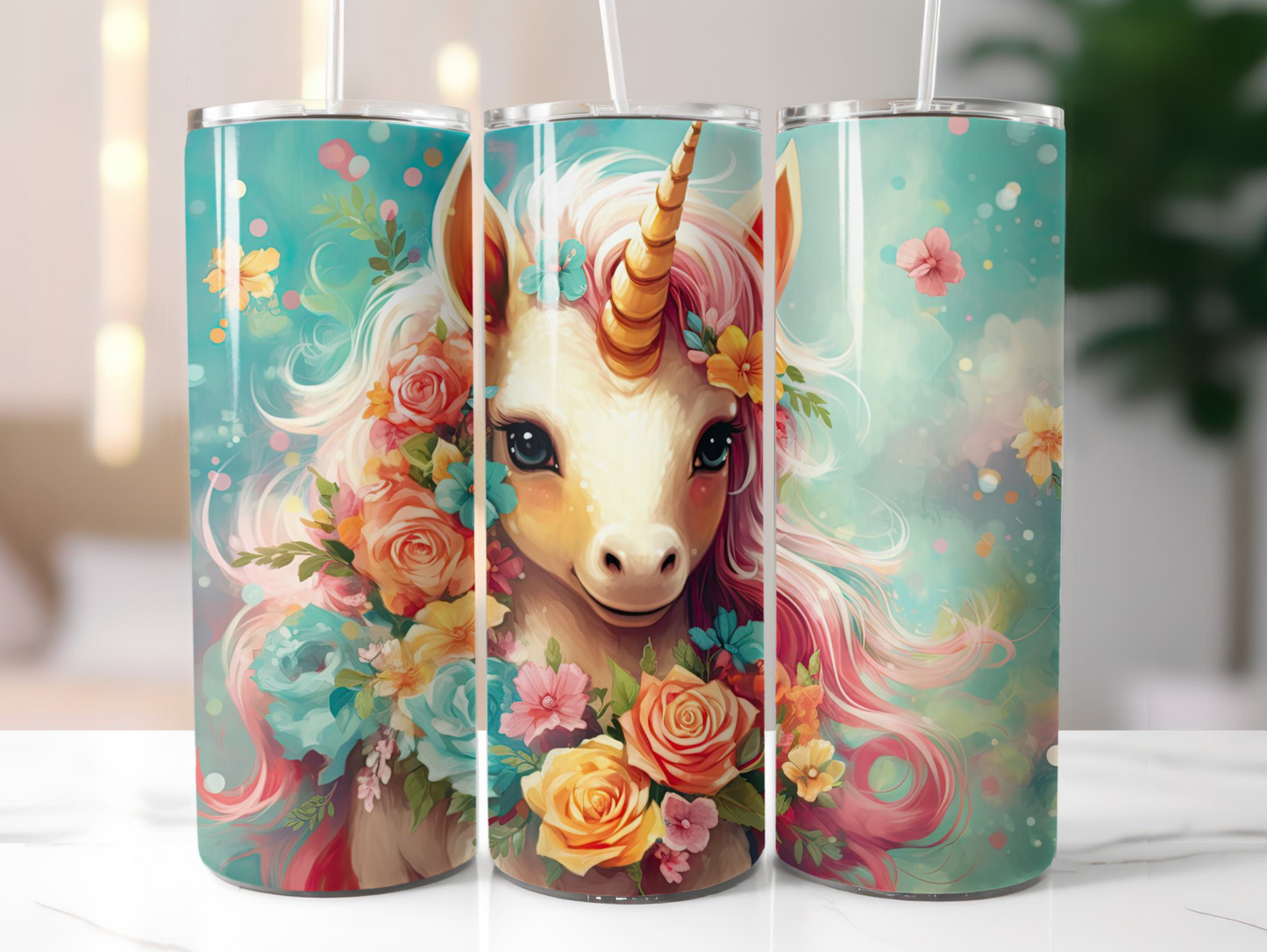 Flower EINHORN TUMBLER