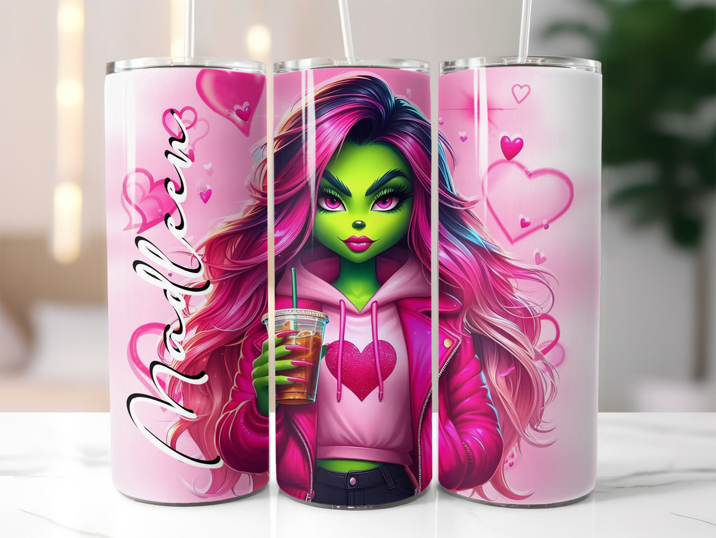 GRINCH HEART TUMBLER