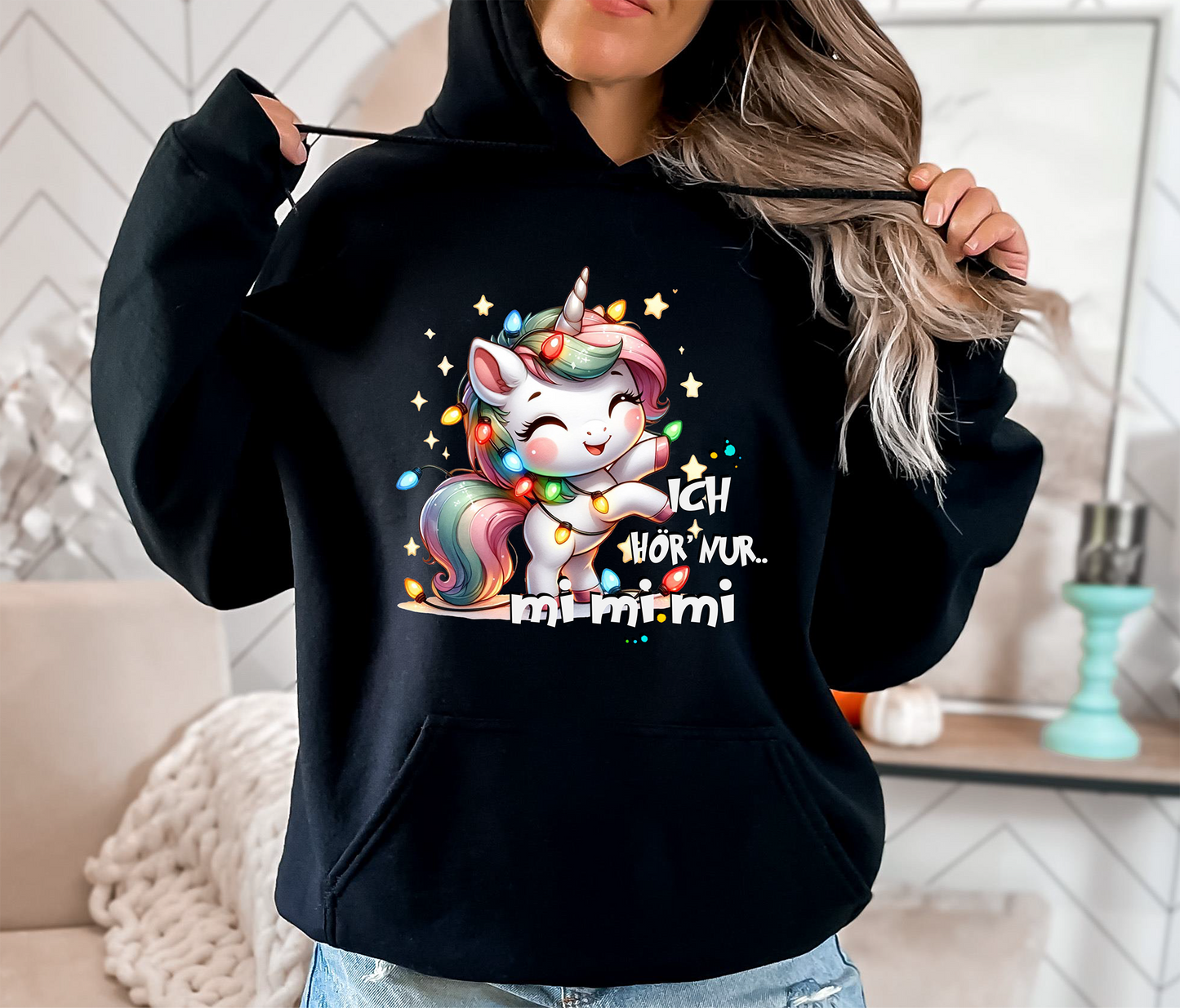 Hoodie Einhorn Weihnachten