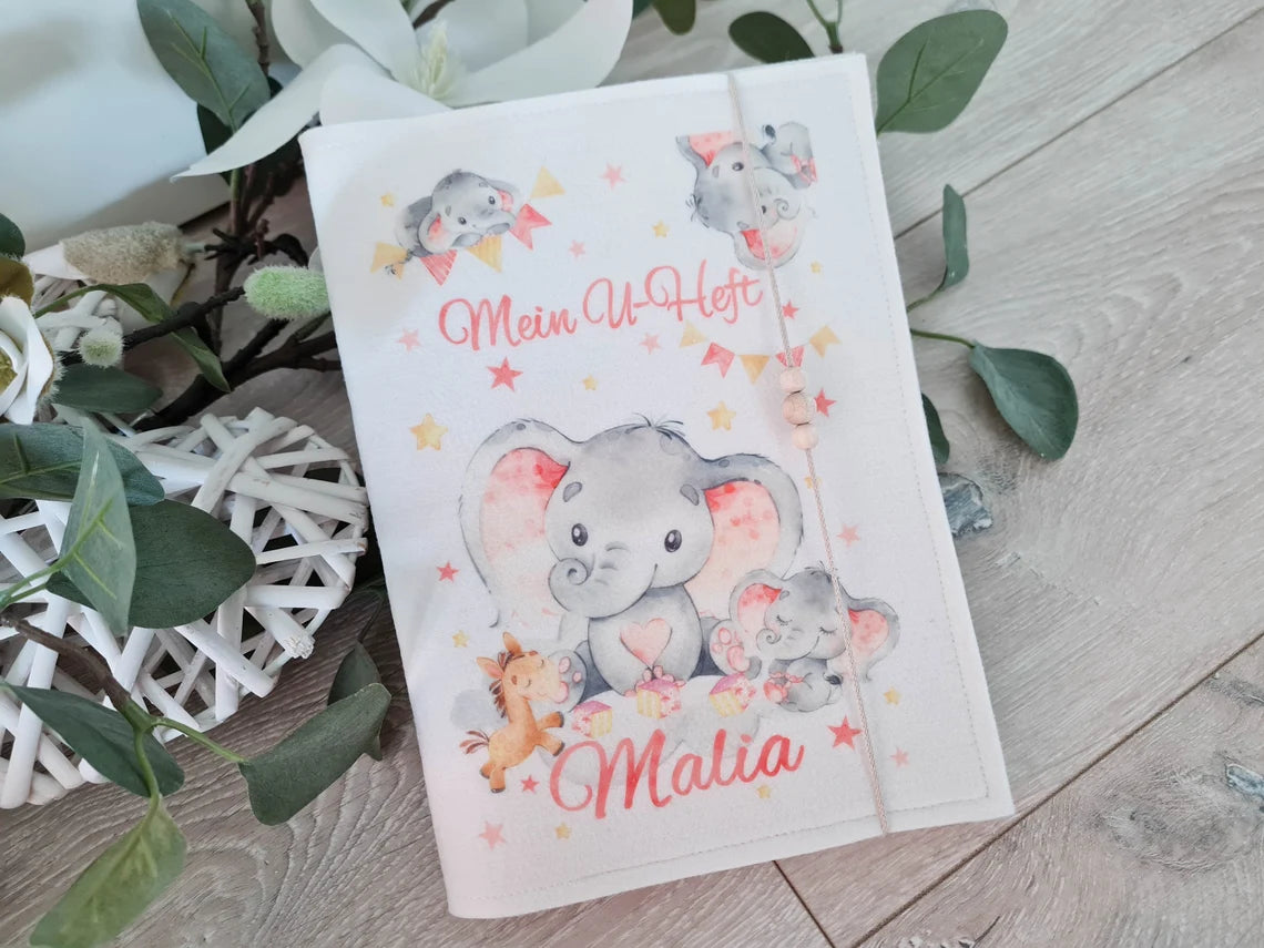 U-Heft Hülle • Elefant Mädchen