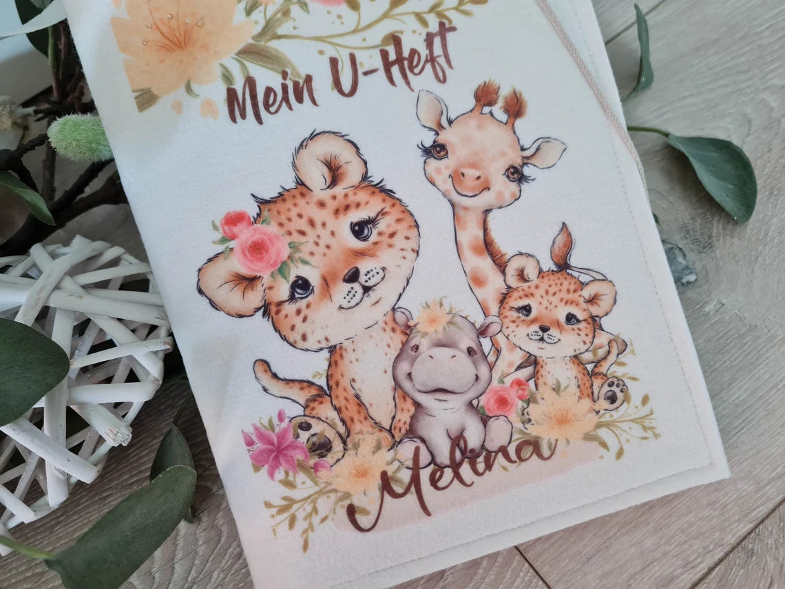 U-Heft Hülle • Dschungel Mädchen
