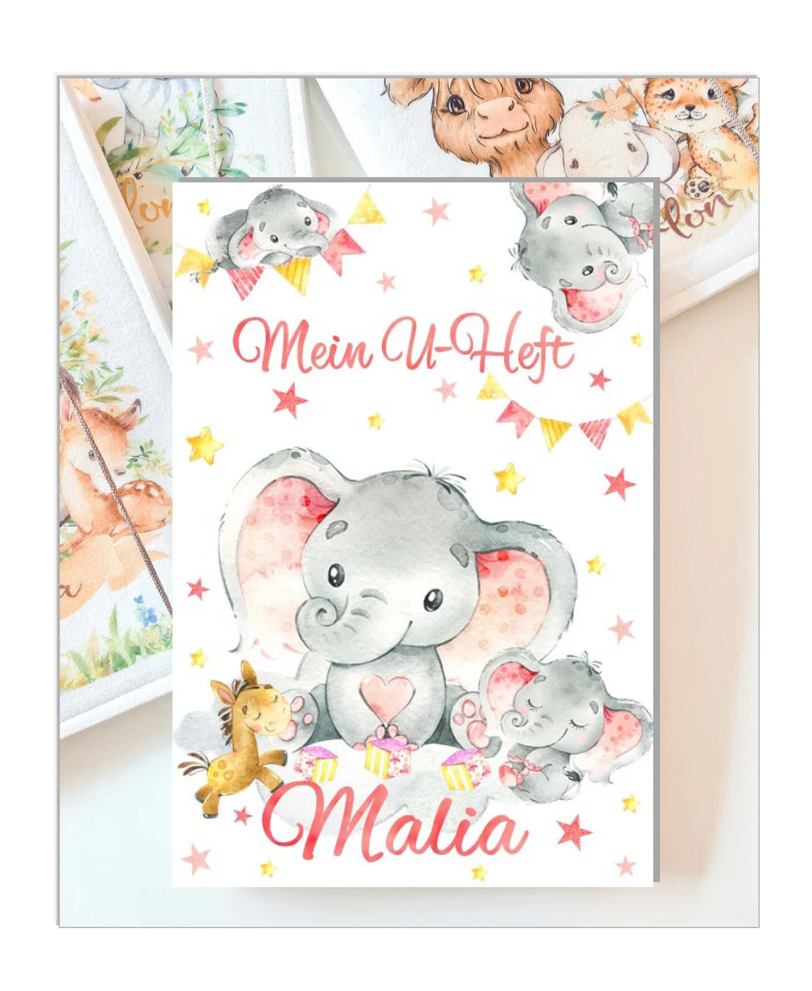 U-Heft Hülle • Elefant Mädchen