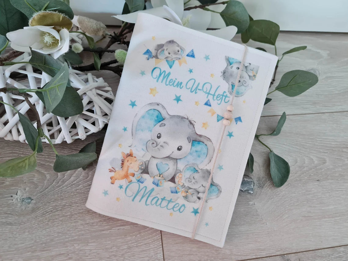U-Heft Hülle • Elefant Junge