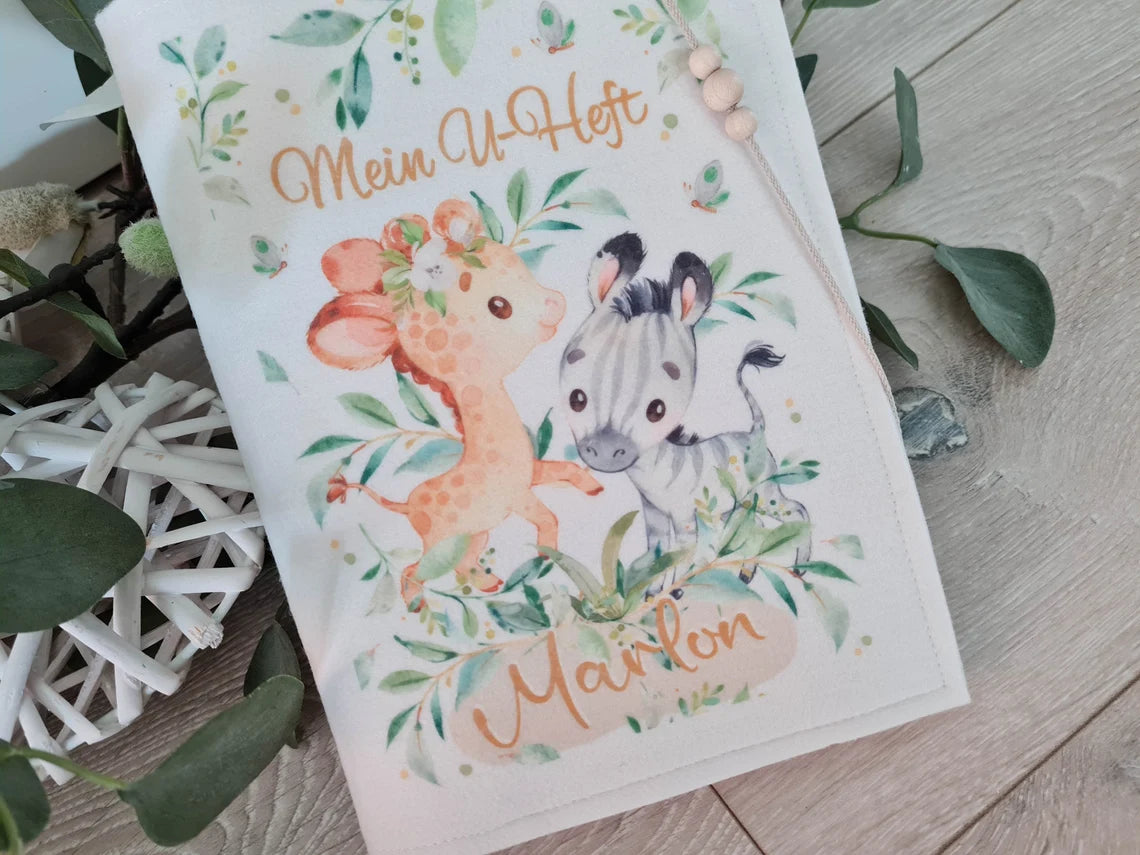 U-Heft Hülle • Giraffe Zebra