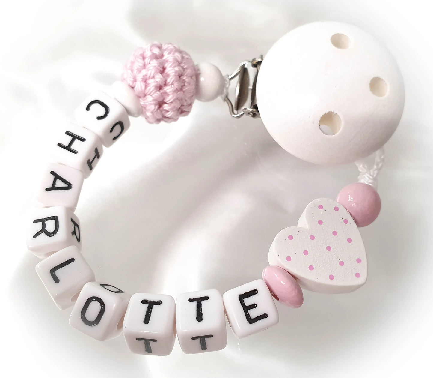 Schnullerkette Herz