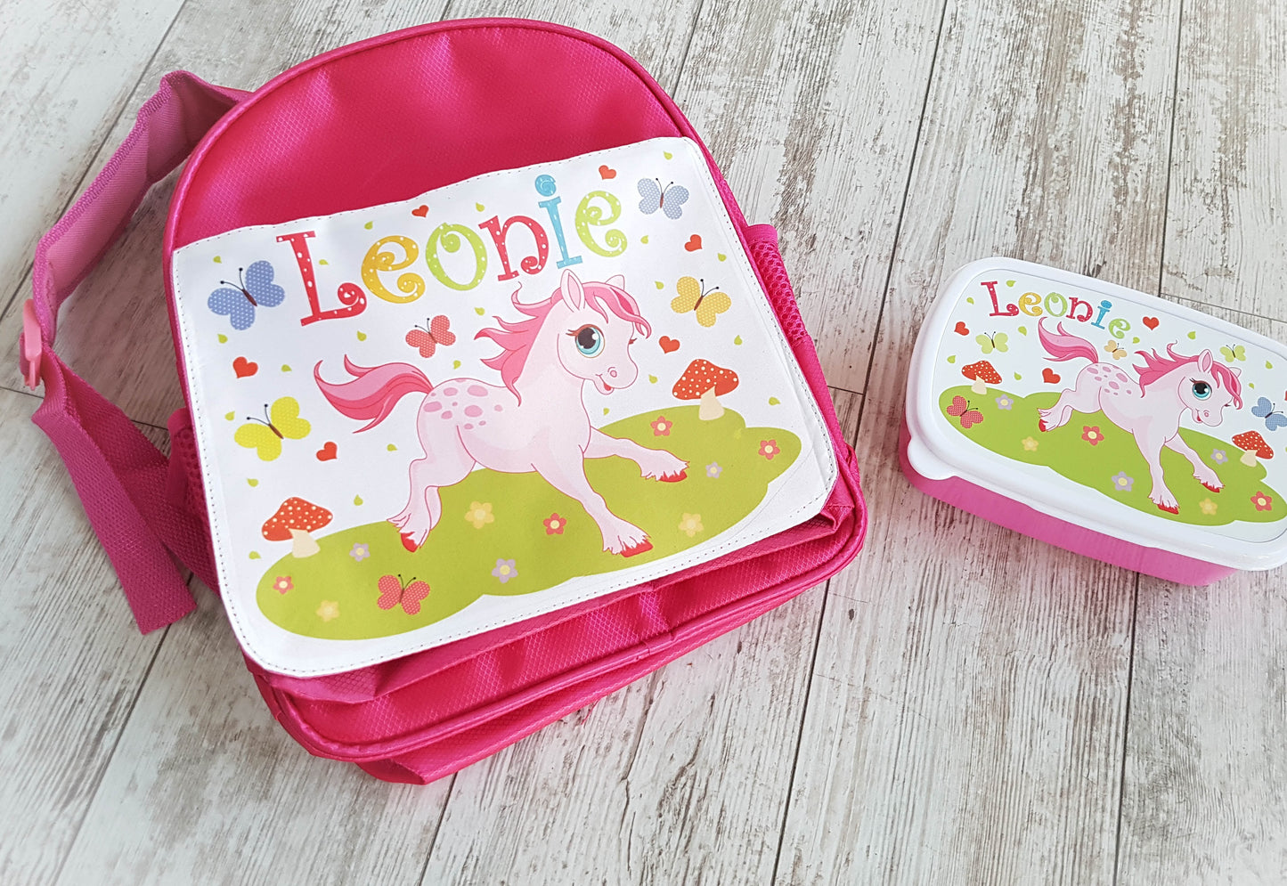 Kinderrucksack Pony mit Name