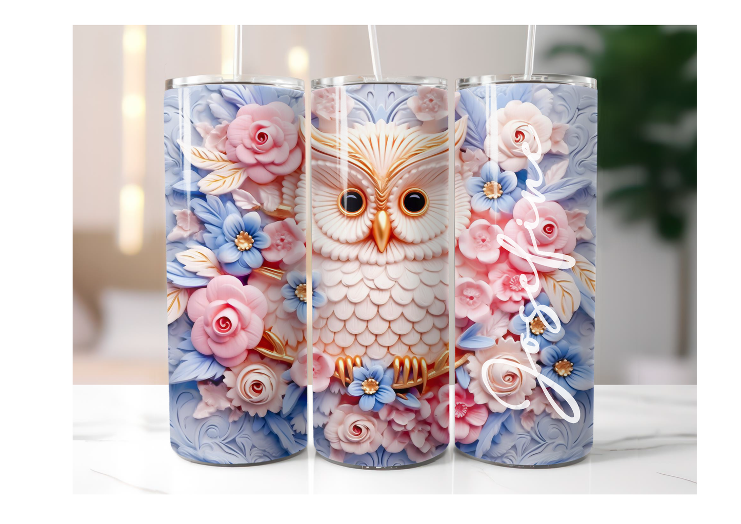 3D Eule TUMBLER
