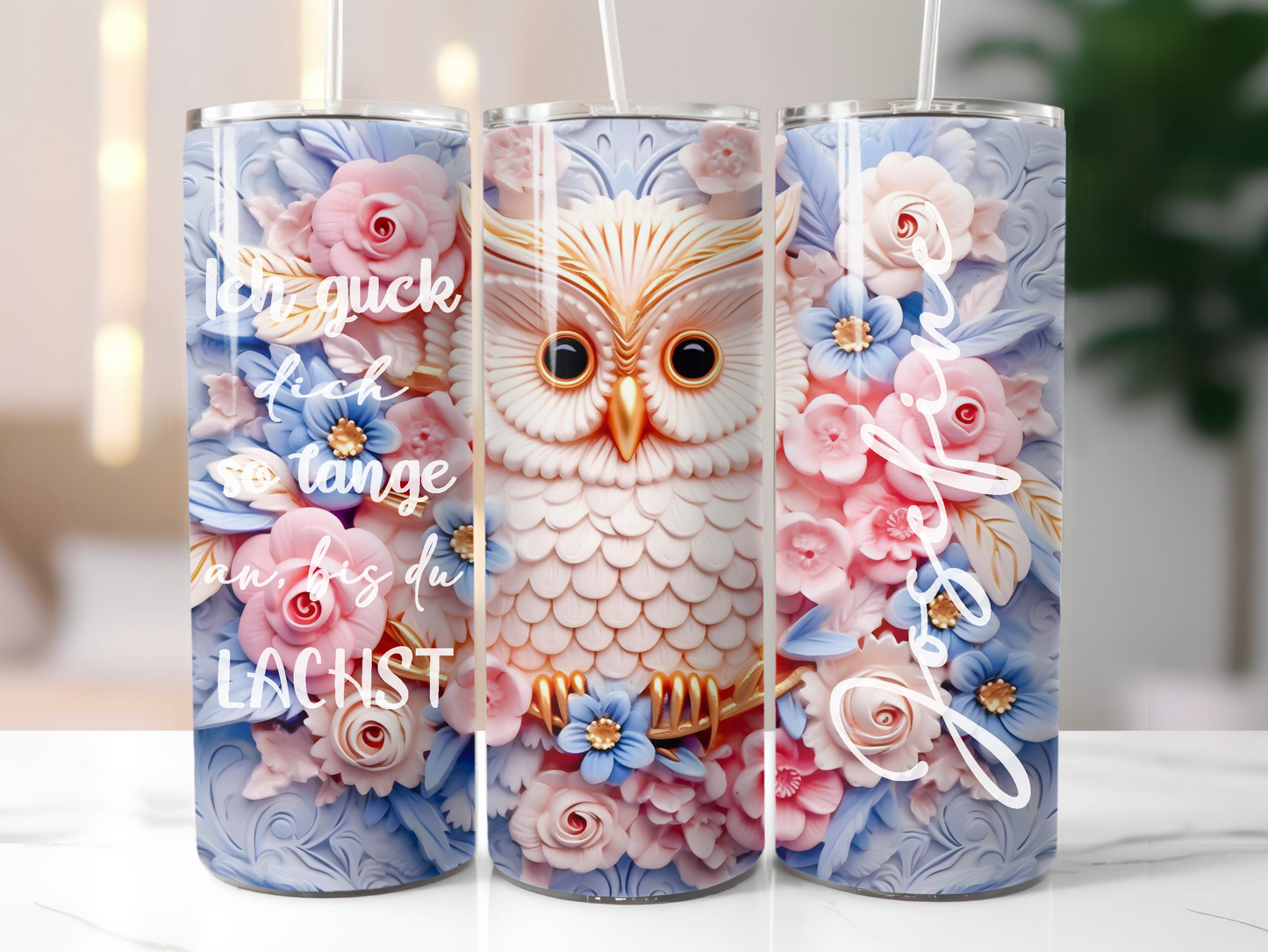 3D Eule TUMBLER
