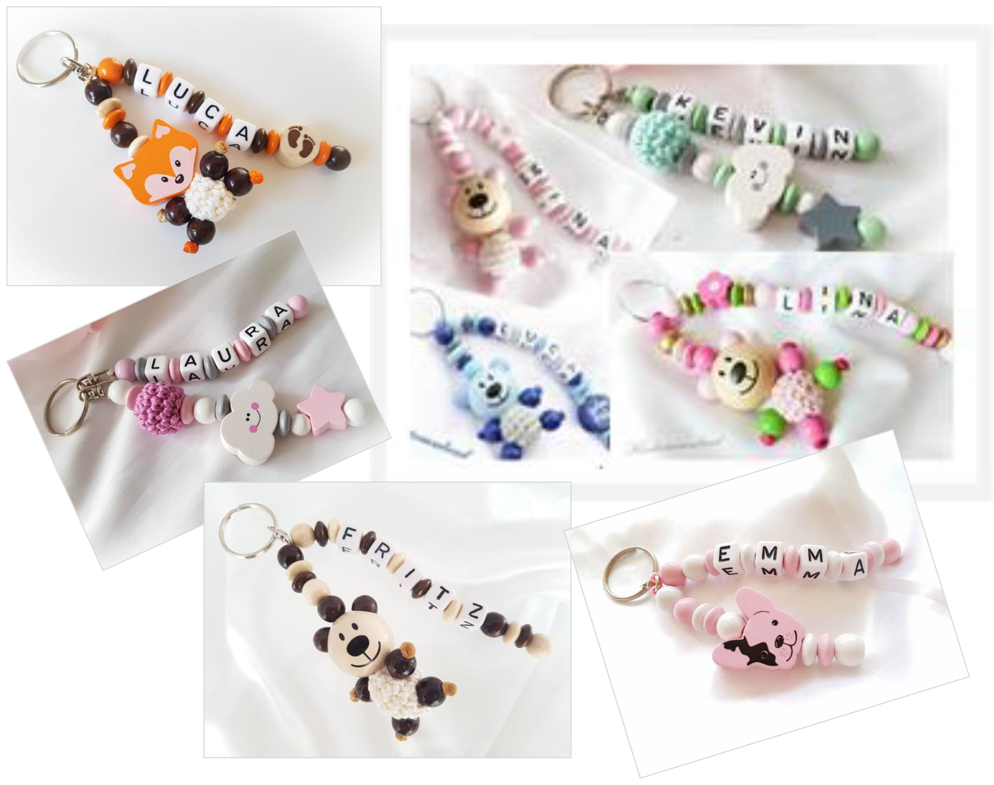 Schlüsselanhänger für 8,90 mit einem Motiv und 1 Namen