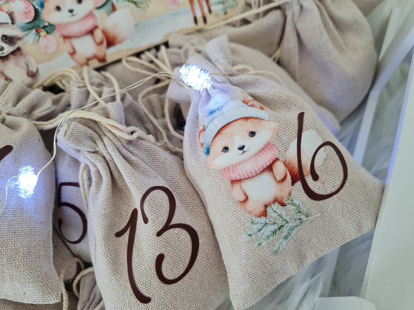 Personalisierter Adventskalender Reh