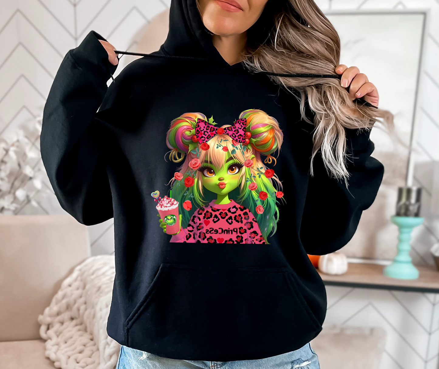 Hoodie Grinch Girly