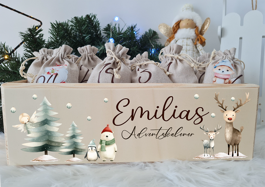 Personalisierter Adventskalender Eisbär