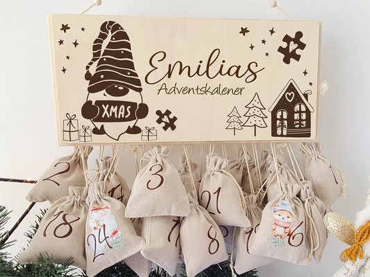 Personalisierter Adventskalender Wichtel