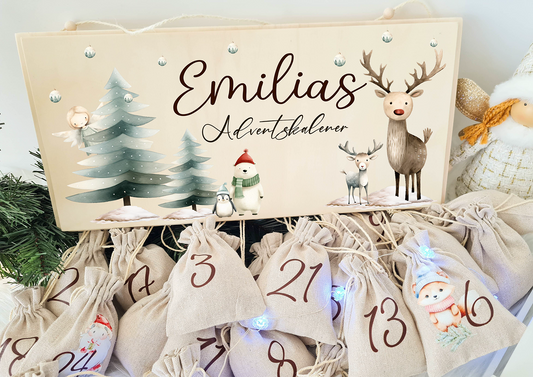 Personalisierter Adventskalender Eisbär