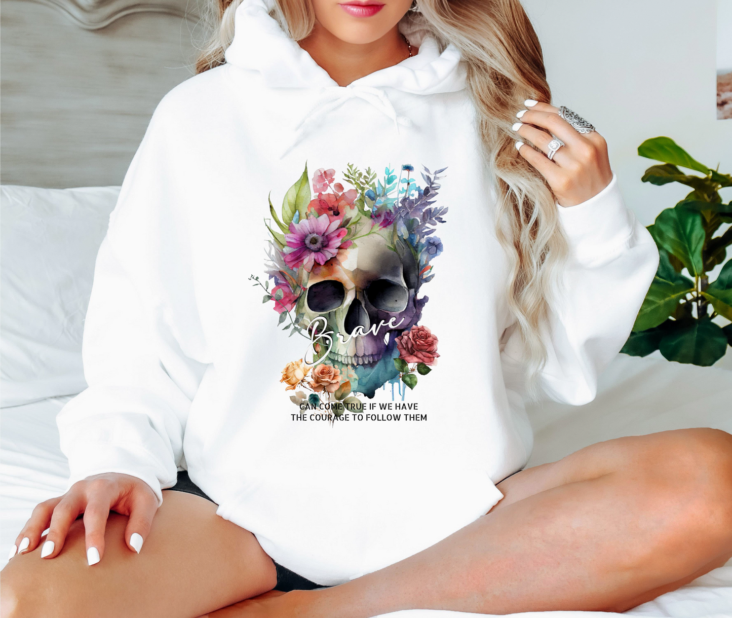 Hoodie Skull Brave