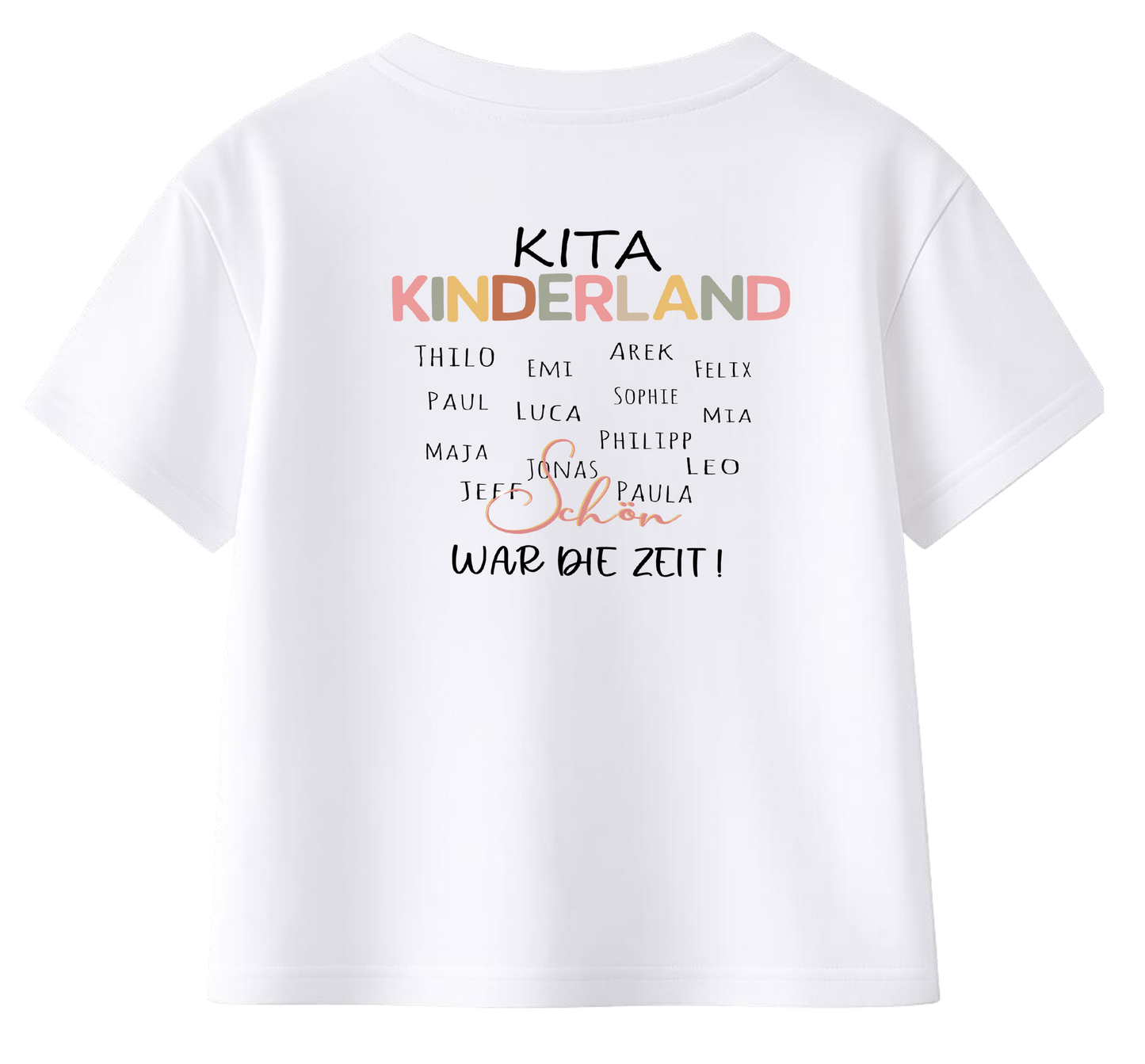 Tschüss Kita Hallo Schule T-Shirt Mädchen personalisiert