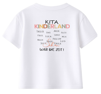 Tschüss Kita Hallo Schule T-Shirt Mädchen personalisiert