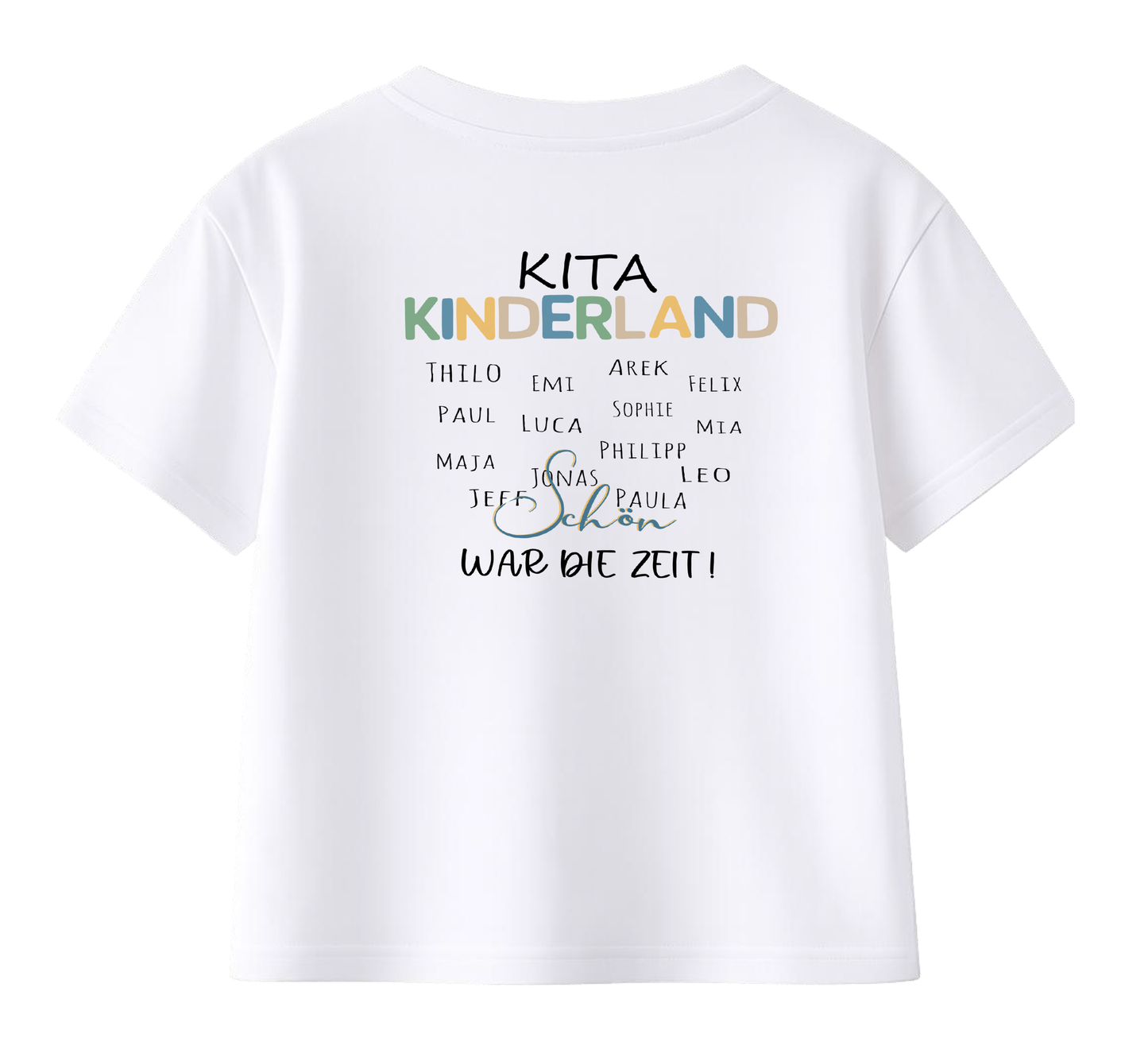Tschüss Kita Hallo Schule T-Shirt Jungen personalisiert
